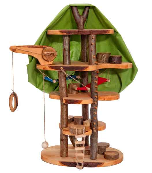 Wooden Fairy Tree House Play Set 