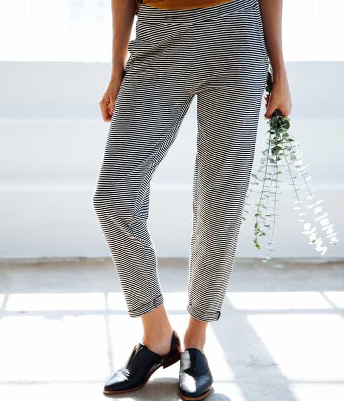 Known Supply_woman in Sequoia organic cotton Striped Pant