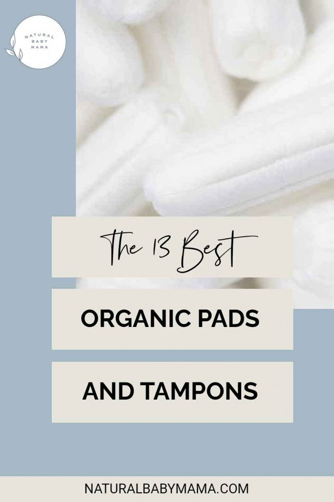 Organic Tampons and Pads Pinterest Image