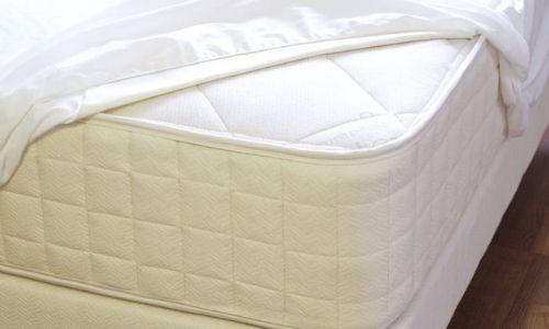 Photo of a mattress with mattress protector